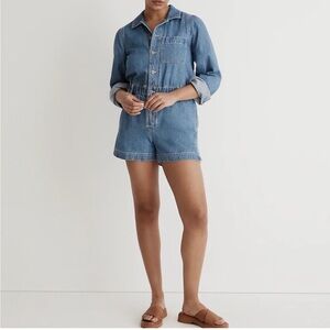 Madewell denim romper EUC